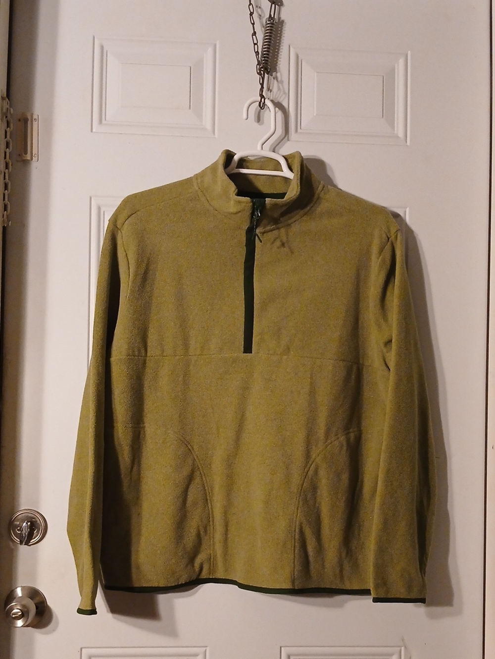 Goodfellow & Co Men's Olive Green Quarter-Zip Fleece Sweater